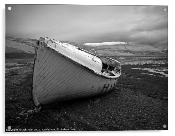  Abandoned Lifeboat Acrylic by Jon Pear