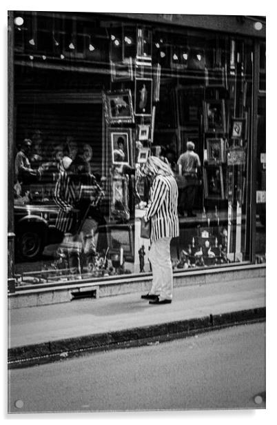 The Striped Jacket Acrylic by Gerry Walden LRPS