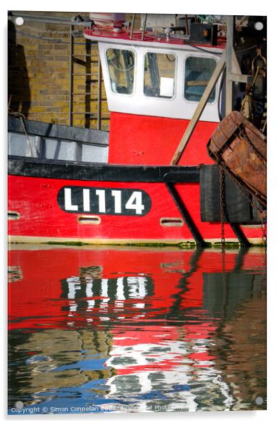LI114, Fishing Boat Whitstable Acrylic by Simon Connellan