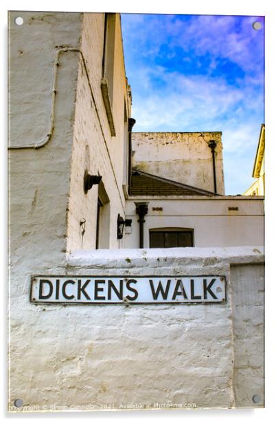 Dickens in Broadstairs Acrylic by Simon Connellan