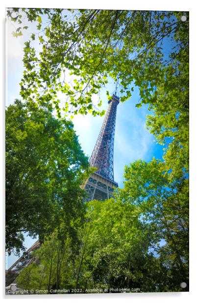 Eiffel Tower, Paris Acrylic by Simon Connellan
