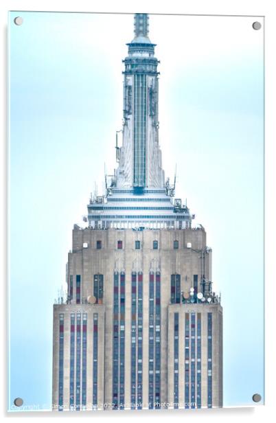 Empire State New York  Acrylic by Simon Connellan