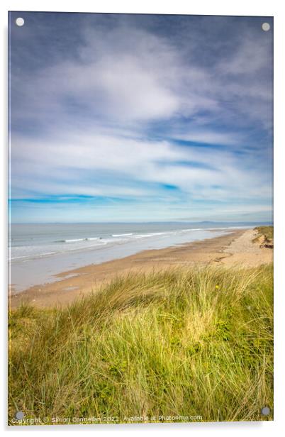 Kenfig Beach Acrylic by Simon Connellan