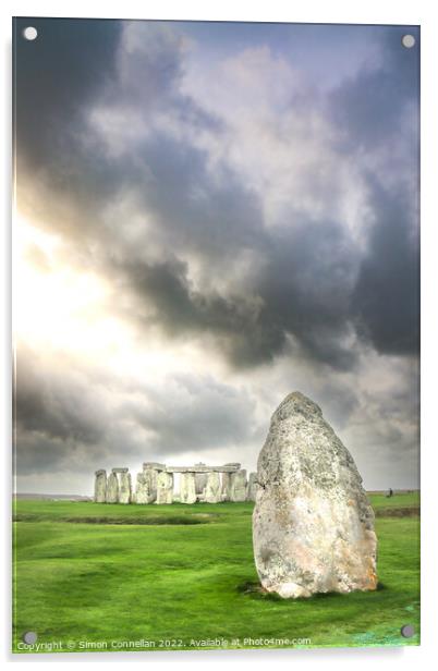 Stonehenge Acrylic by Simon Connellan