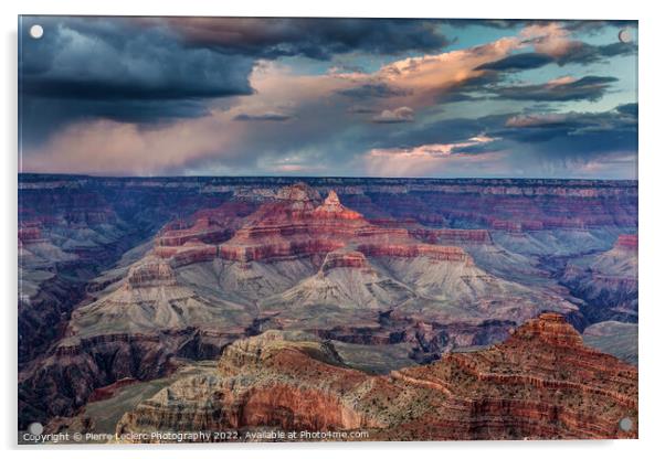 Dramatic Sky at the Grand Canyon Acrylic by Pierre Leclerc Photography