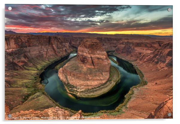 Horseshoe Bend Sunset Acrylic by Pierre Leclerc Photography