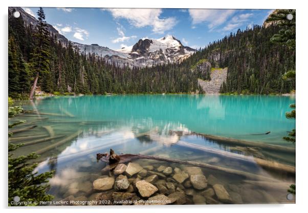 Natural Beauty of Middle Joffre lake Acrylic by Pierre Leclerc Photography