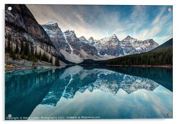 Moraine Lake at Dawn Acrylic by Pierre Leclerc Photography