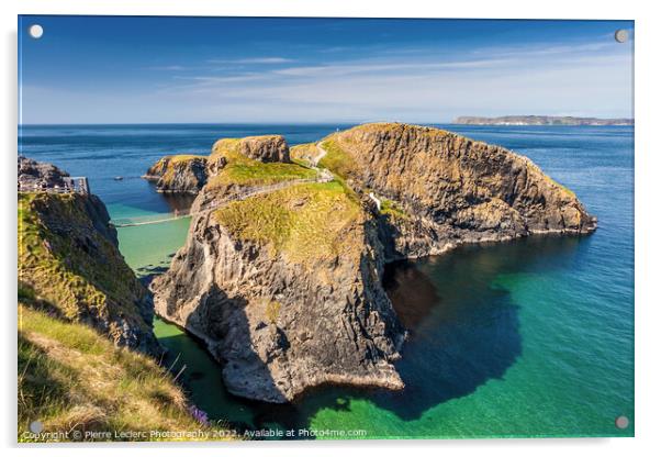 Carrick-a-Rede Rope Bridge Acrylic by Pierre Leclerc Photography