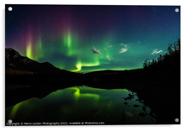 Northern Lights Magical Night Acrylic by Pierre Leclerc Photography