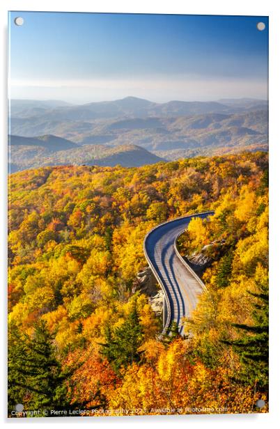 Blue Ridge Parkway in Autumn Acrylic by Pierre Leclerc Photography