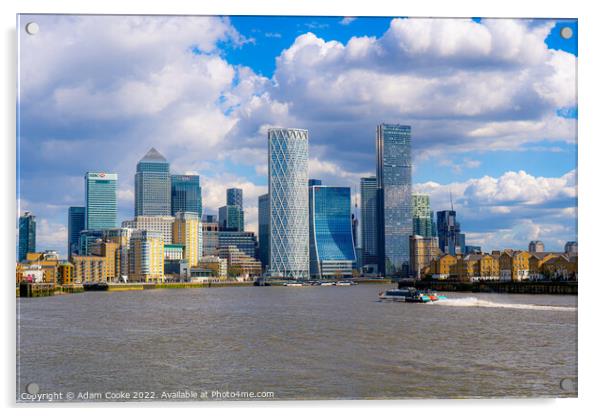 Canary Wharf Acrylic by Adam Cooke