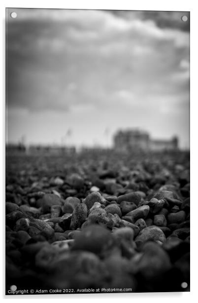 Worthing Pier | Pebbled Beach Acrylic by Adam Cooke