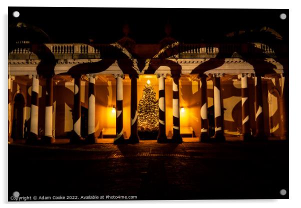 Christmas at Hampton Court Palace Acrylic by Adam Cooke