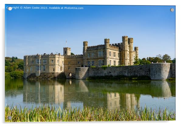 Leeds Castle | Kent Acrylic by Adam Cooke