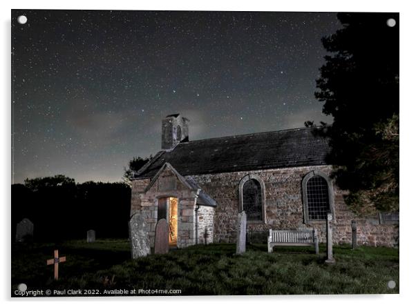 The Plough over St. Mary's, Outhgill. Acrylic by Paul Clark