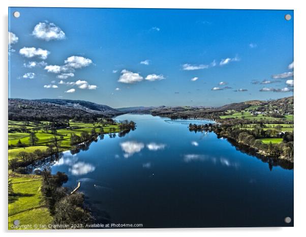 Clouds over Coniston in HDR Acrylic by Ian Cramman