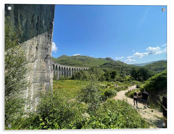 Glenfinnan viaduct Acrylic by Steven McNamee