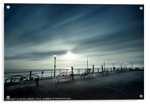 Southend On Sea Pier Sunset Acrylic by johnny weaver