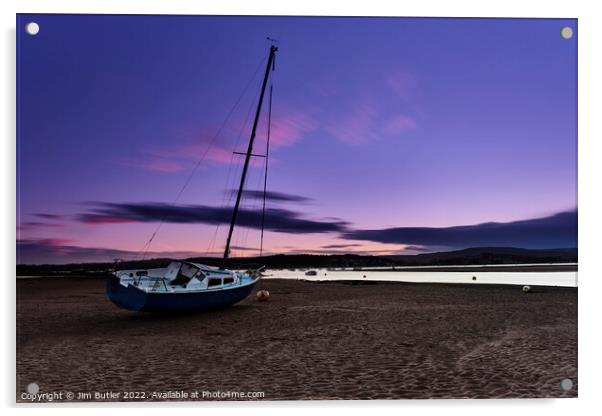 Estuary Sunset Acrylic by Jim Butler