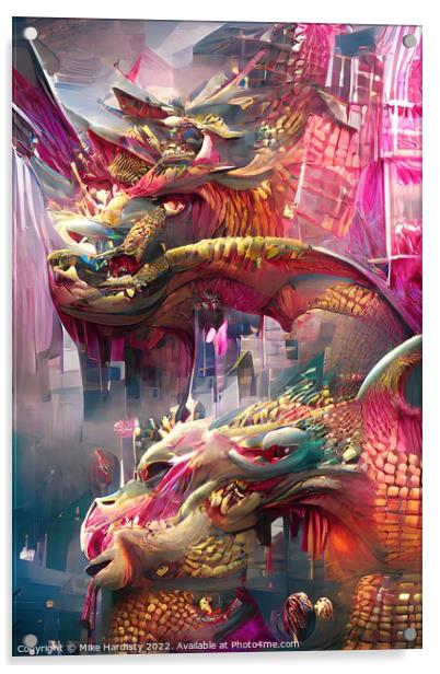 Dragons Back Hong Kong Acrylic by Mike Hardisty