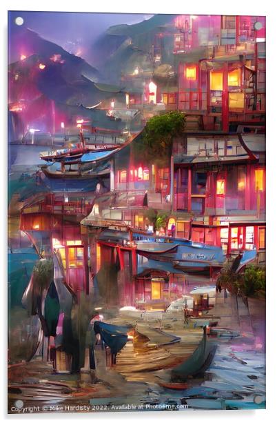 Tai O Hong Kong Acrylic by Mike Hardisty