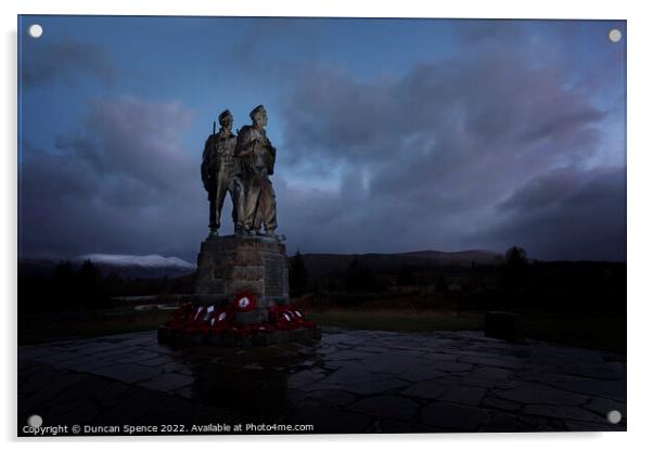 The Commando Memorial Acrylic by Duncan Spence