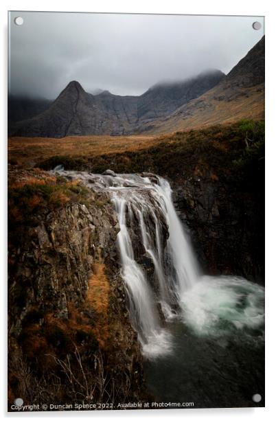 The Fairy Pools, Isle of Skye. Acrylic by Duncan Spence