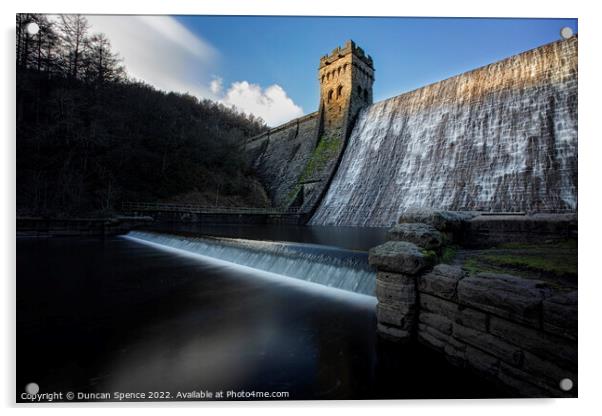 Derwent Dam, The Peak District, Sheffield Acrylic by Duncan Spence