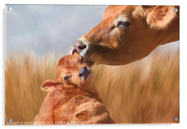 Let Mom Clean Your Ears Acrylic by Donna Kennedy
