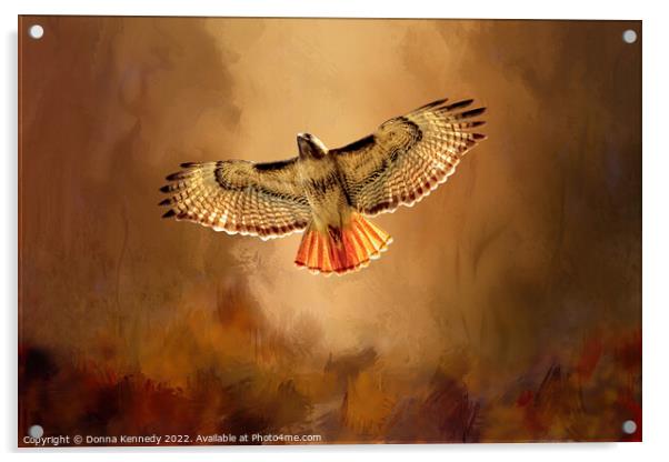 Autumn Flight Acrylic by Donna Kennedy