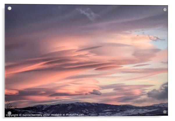 November Lenticular Sky Acrylic by Donna Kennedy