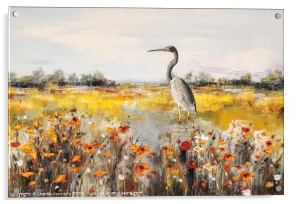 Working the Wetlands Acrylic by Donna Kennedy