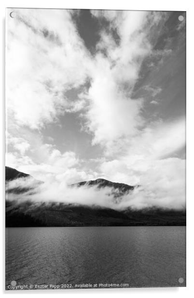 Lake Loch Ness  Acrylic by Eszter Papp