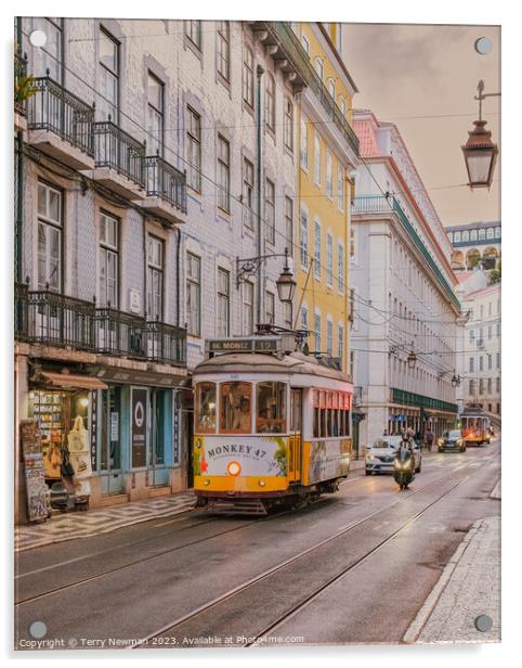Classic Lisbon Acrylic by Terry Newman
