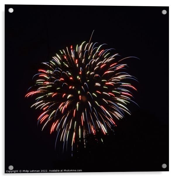 Dark fireworks Acrylic by Philip Lehman