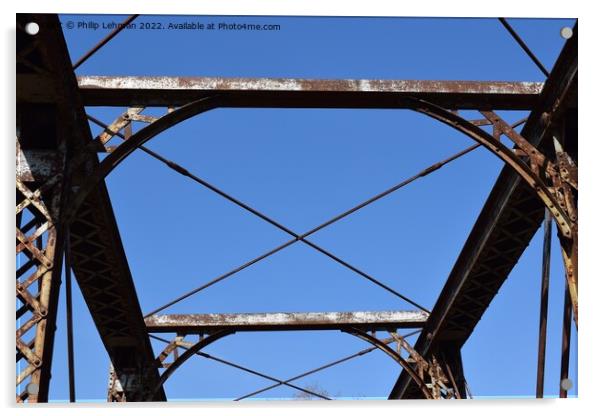 Rustic Bridge 3 Acrylic by Philip Lehman