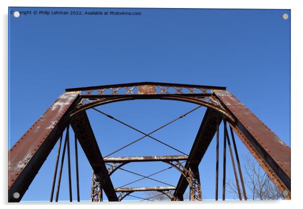 Rustic Bridge 4 Acrylic by Philip Lehman