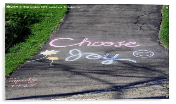 Choose Joy 4A Acrylic by Philip Lehman