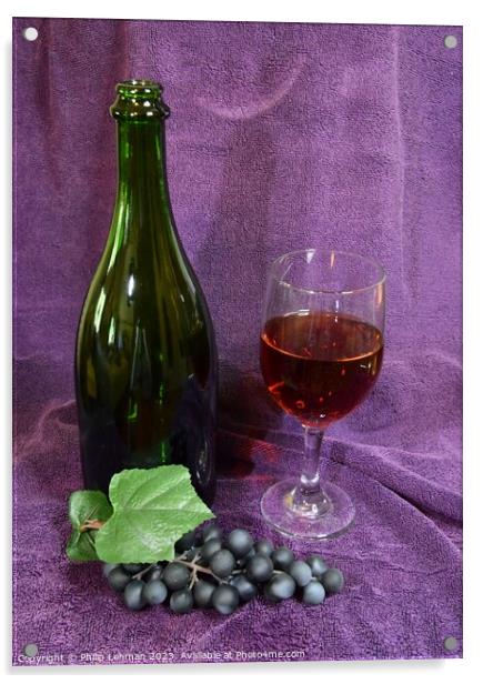 Wine Bottle 30A Acrylic by Philip Lehman
