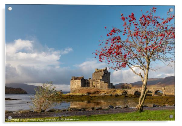 Eilean Donan Castle Acrylic by Guy Keen