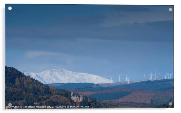 Carbisdale Castle Scottish Highlands Scotland UK Acrylic by Jonathan Mitchell