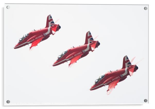 Red Arrows Acrylic by Martin Pople