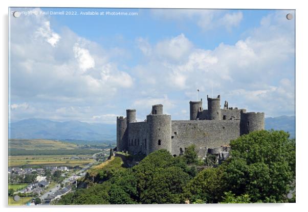 Harlech Castle  Acrylic by Paul Daniell