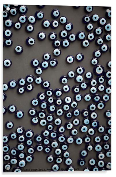 Magnetic 'Evil Eye' talismans - Istanbul Acrylic by Gordon Dixon