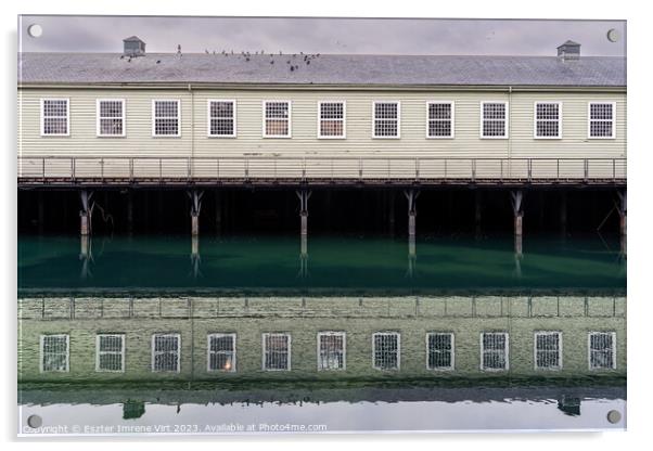 Historic Dockyard, Portsmouth Acrylic by Eszter Imrene Virt