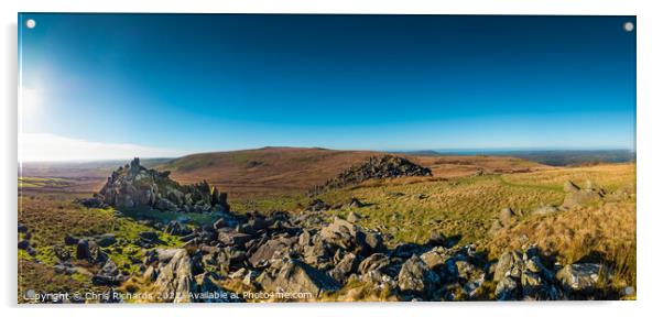 Preseli Hills Acrylic by Chris Richards