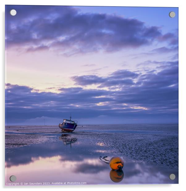 Buoy and Boat Acrylic by Ian Saunders