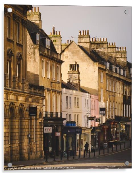 Bath Street View of George Street  Acrylic by Rowena Ko
