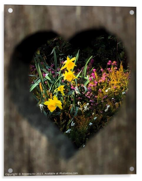 Spring in my heart  Acrylic by Rowena Ko